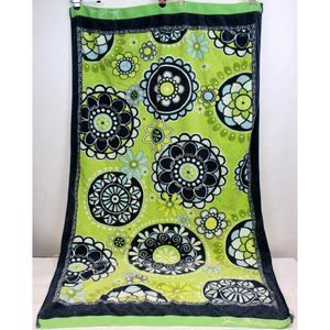 Vera Bradley Beach Towel Green Cupcake Floral Spring Summer Ocean Sea